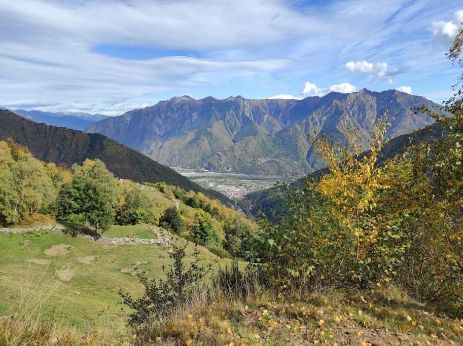 Casa Del Cios Calda E Intima Casetta Immersa Nel Verde Delle Montagne Alpe Basciumo Extérieur photo